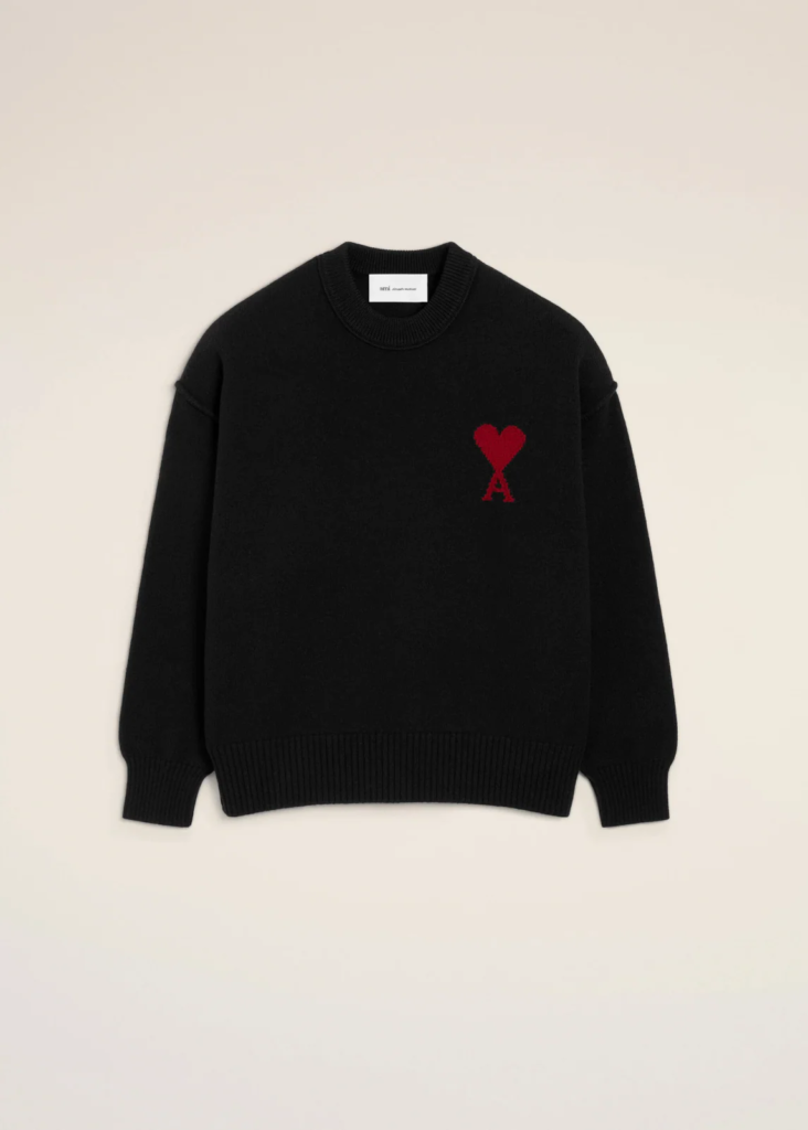 PULL NOIR COL ROND AMl