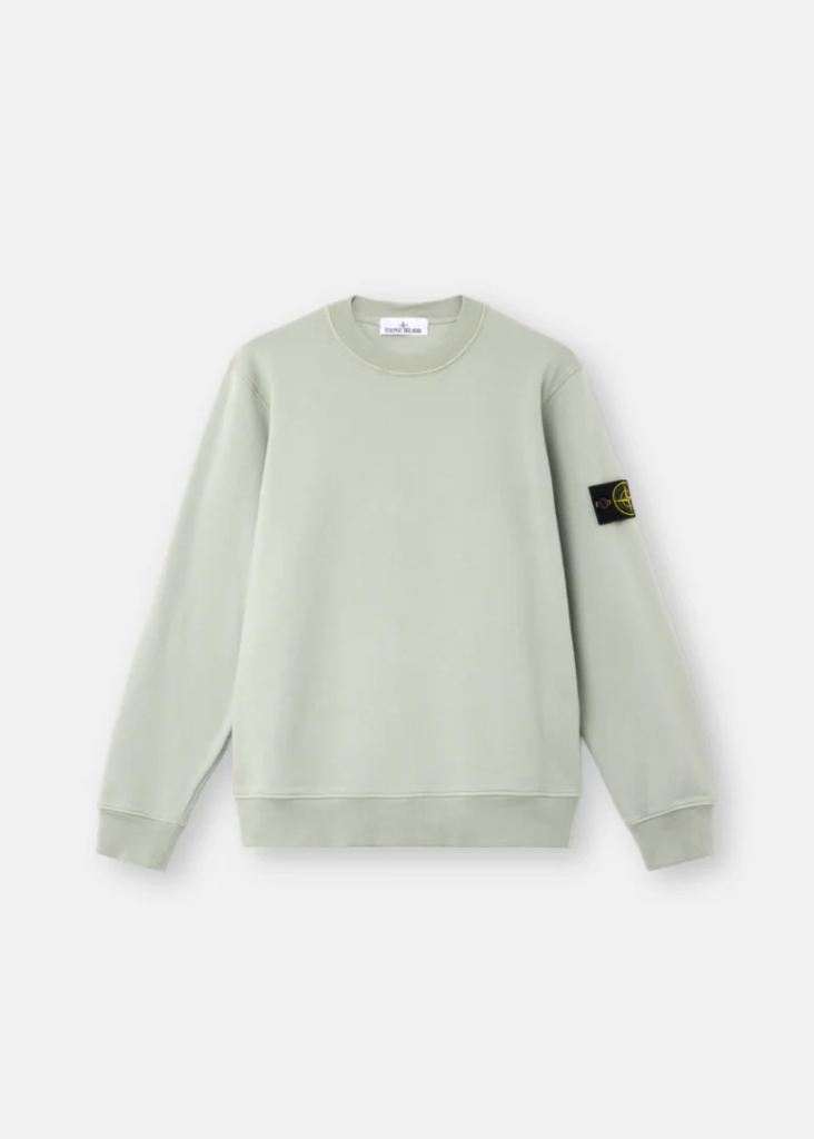 PULL VERT SAUGE COTON STONE